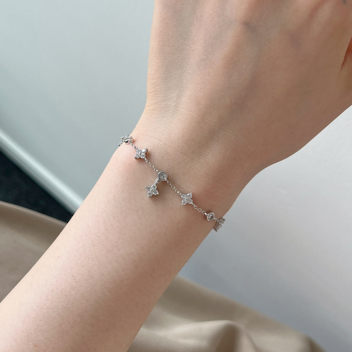 SILVER STARBURST BRACELET - BRILLI GOLDINI