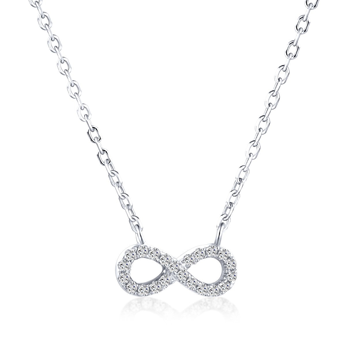 SILVER INFINITY PENDANT NECKLACE - BRILLI GOLDINI