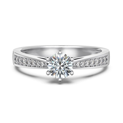 MOISSY BLANQ ROUND CUT RING - BRILLI GOLDINI