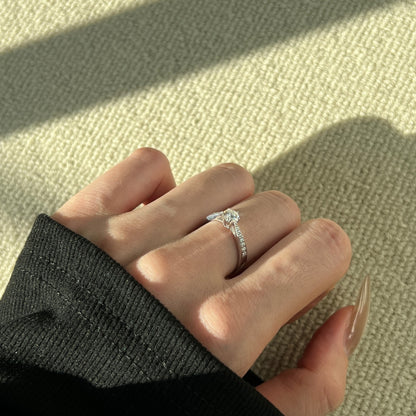 MOISSY BLANQ ROUND CUT RING - BRILLI GOLDINI