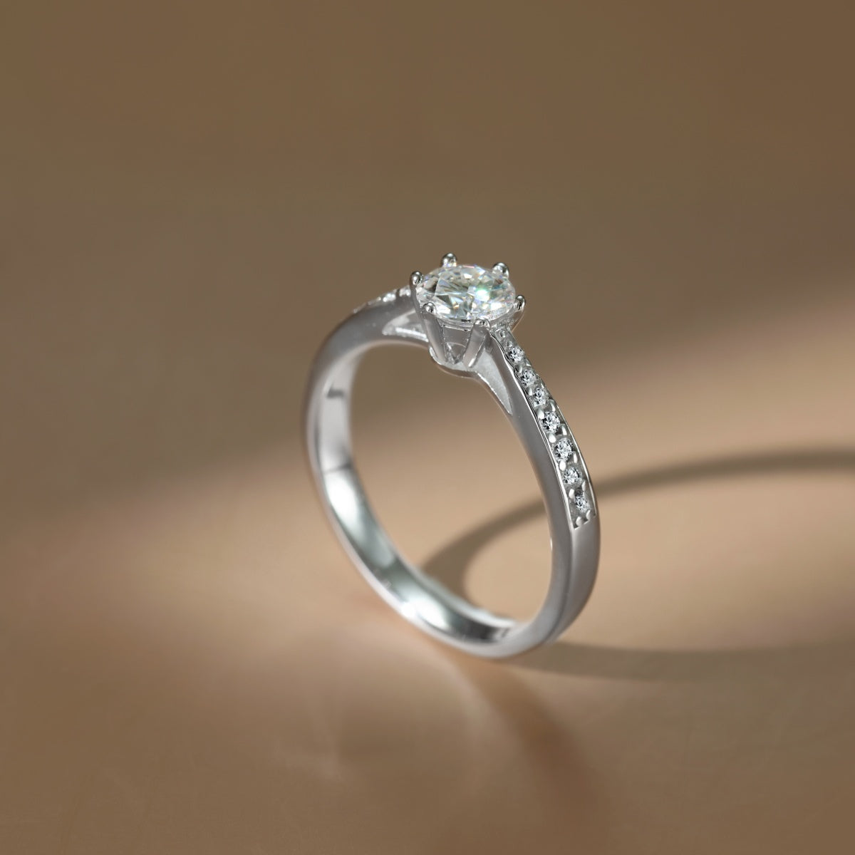 MOISSY BLANQ ROUND CUT RING - BRILLI GOLDINI