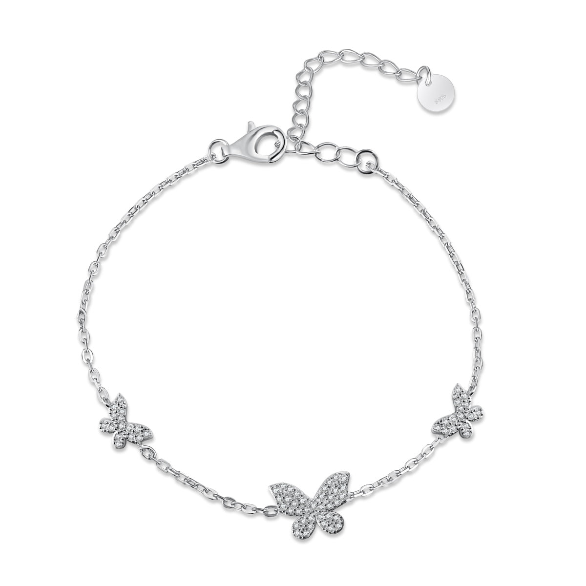 SILVER BUTTERFLY DANCE BRACELET - BRILLI GOLDINI
