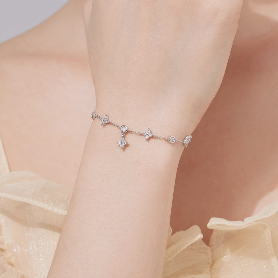 SILVER STARBURST BRACELET - BRILLI GOLDINI