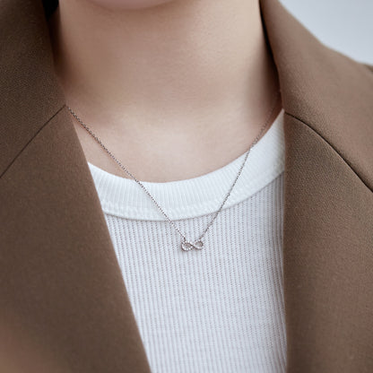 SILVER INFINITY PENDANT NECKLACE - BRILLI GOLDINI
