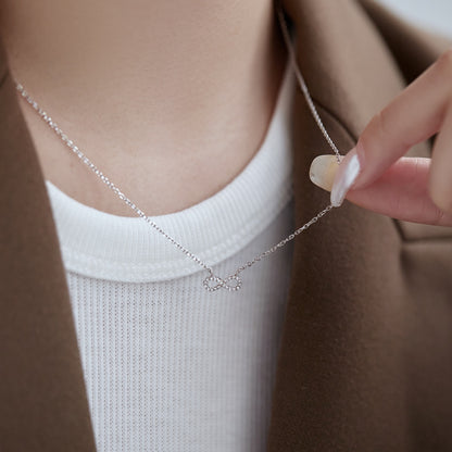 SILVER INFINITY PENDANT NECKLACE - BRILLI GOLDINI